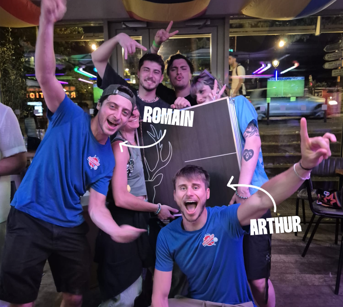 Arthur et Romain, les créateurs d'Airball Cup